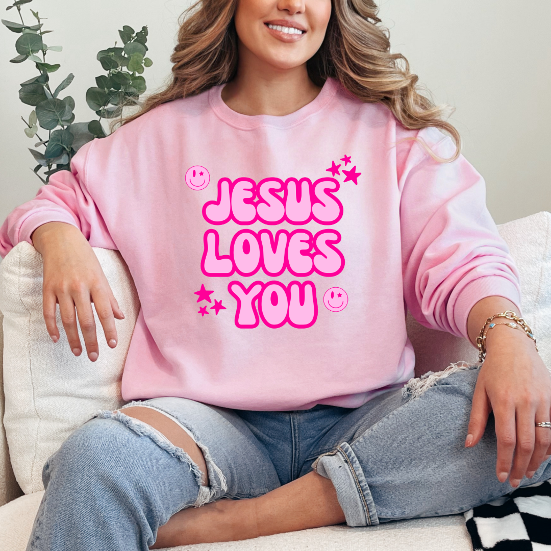 Jesus Loves You Graphic Tee & Crewneck