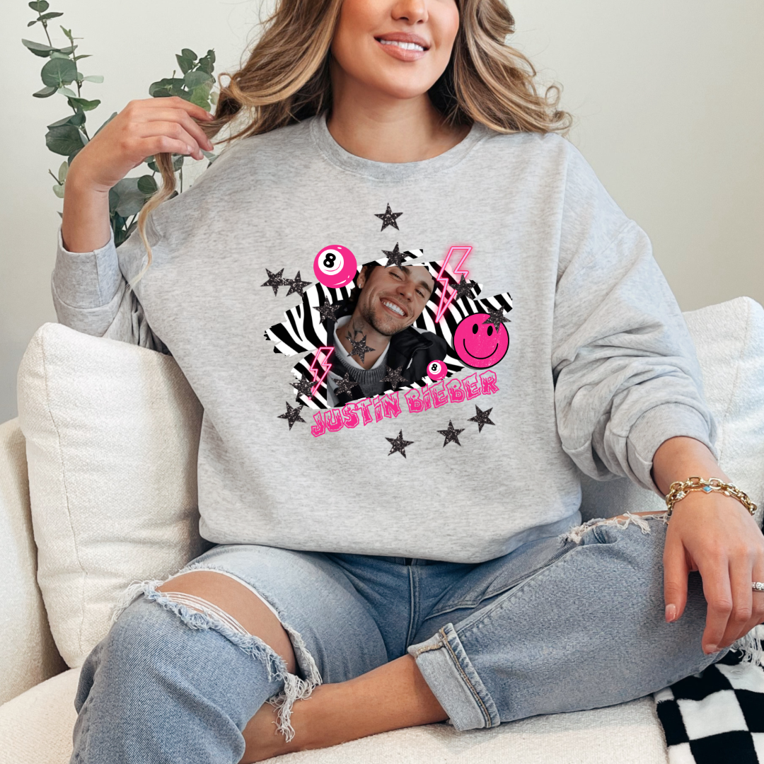 Justin Bieber Graphic Tee & Crewneck