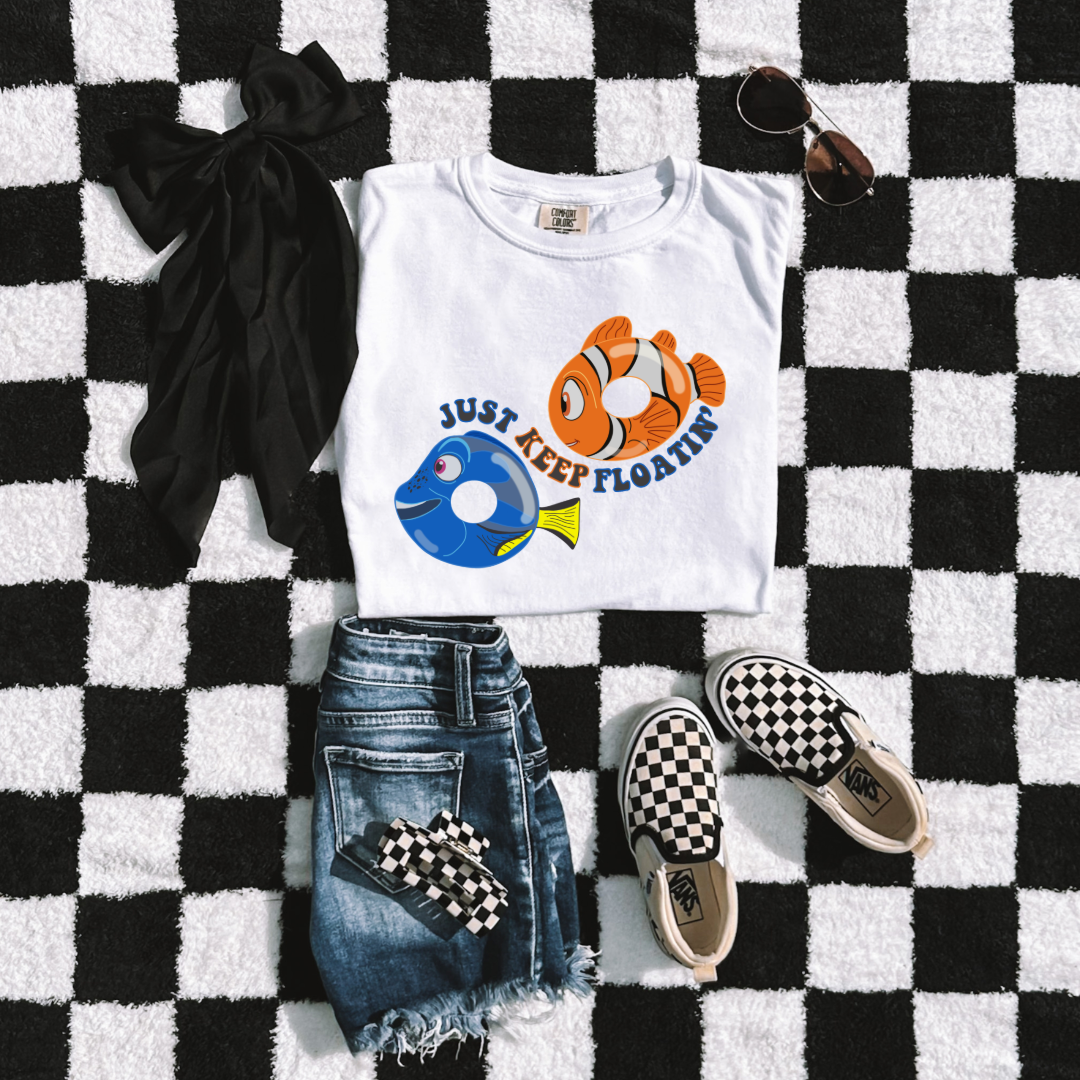 Just Keep Floating Youth Graphic Tee & Crewneck