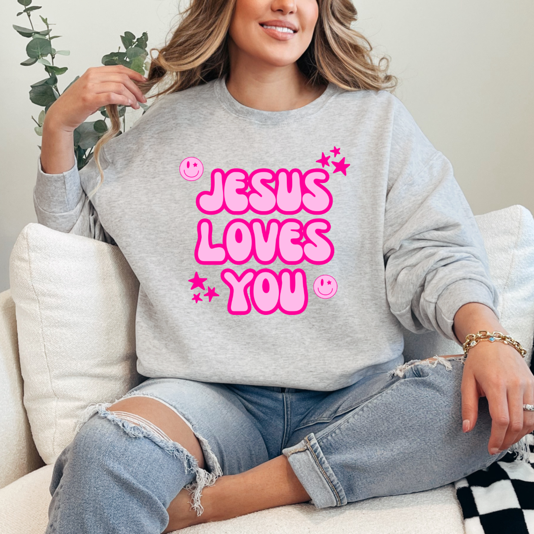 Jesus Loves You Graphic Tee & Crewneck