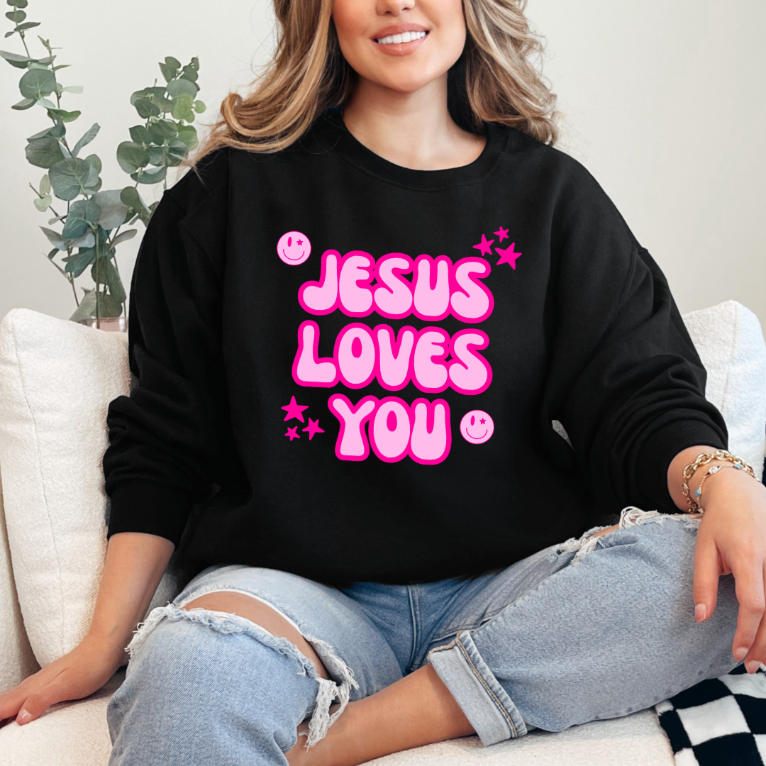 Jesus Loves You Graphic Tee & Crewneck