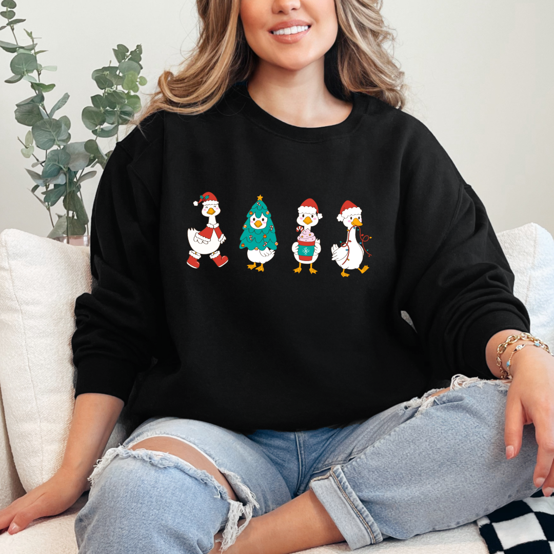 Duck Duck Goose Christmas Edition Graphic Tee and Crewneck