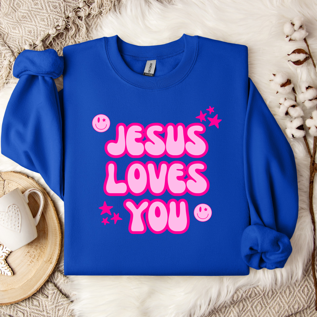 Jesus Loves You Graphic Tee & Crewneck