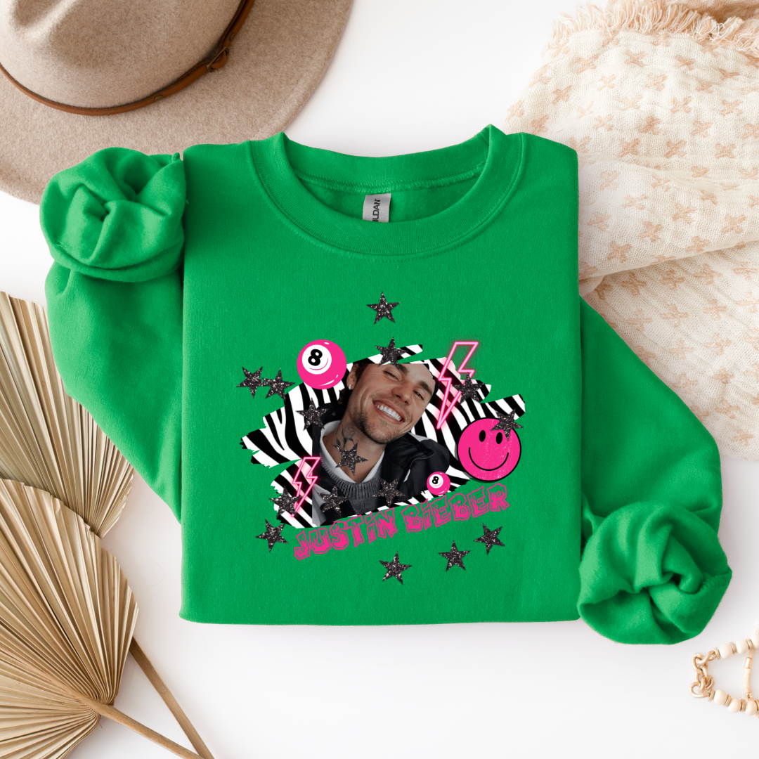 Justin Bieber Graphic Tee & Crewneck