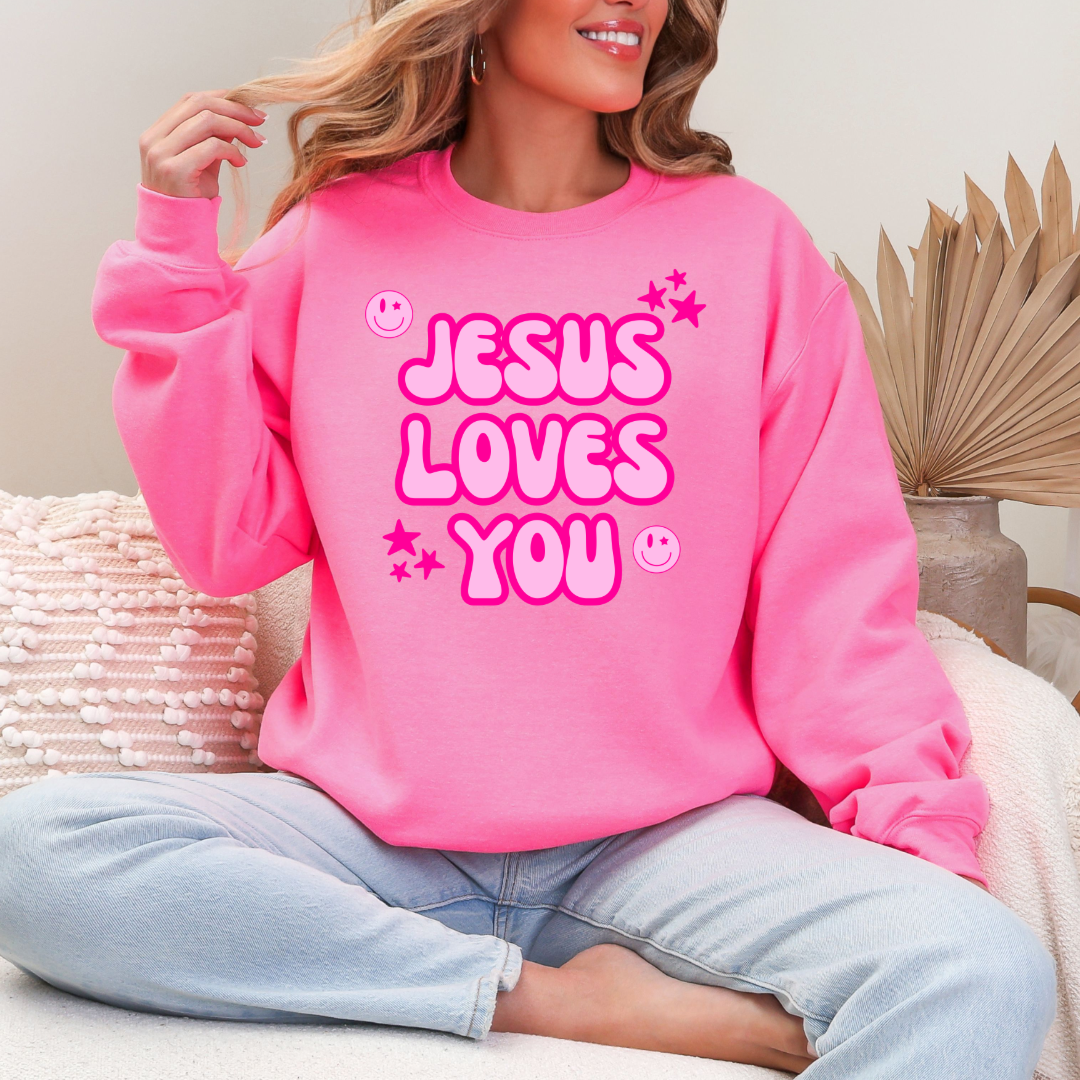 Jesus Loves You Graphic Tee & Crewneck