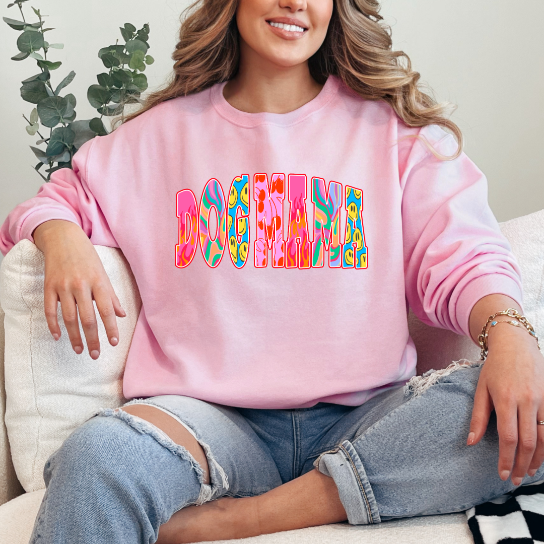 Groovy Dog Mom Graphic Tee and Crewneck