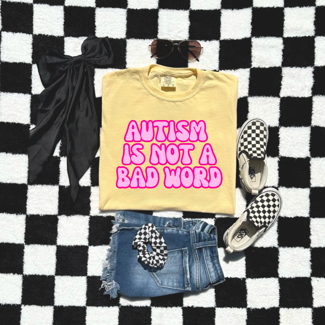 Autism Is Not A Bad Word Youth Graphic Tee & Crewneck