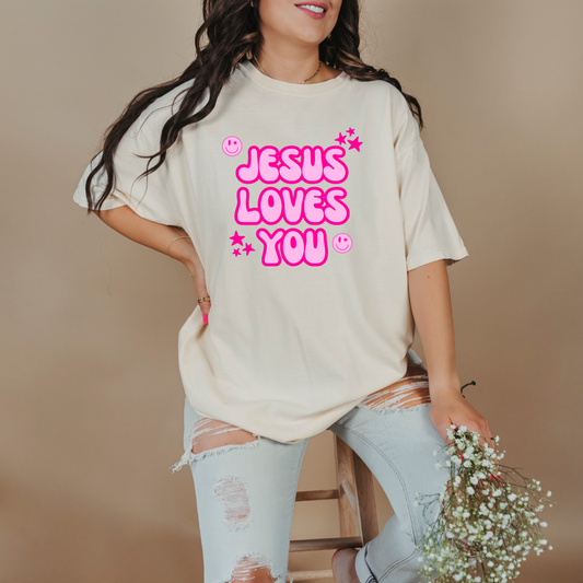 Jesus Loves You Graphic Tee & Crewneck