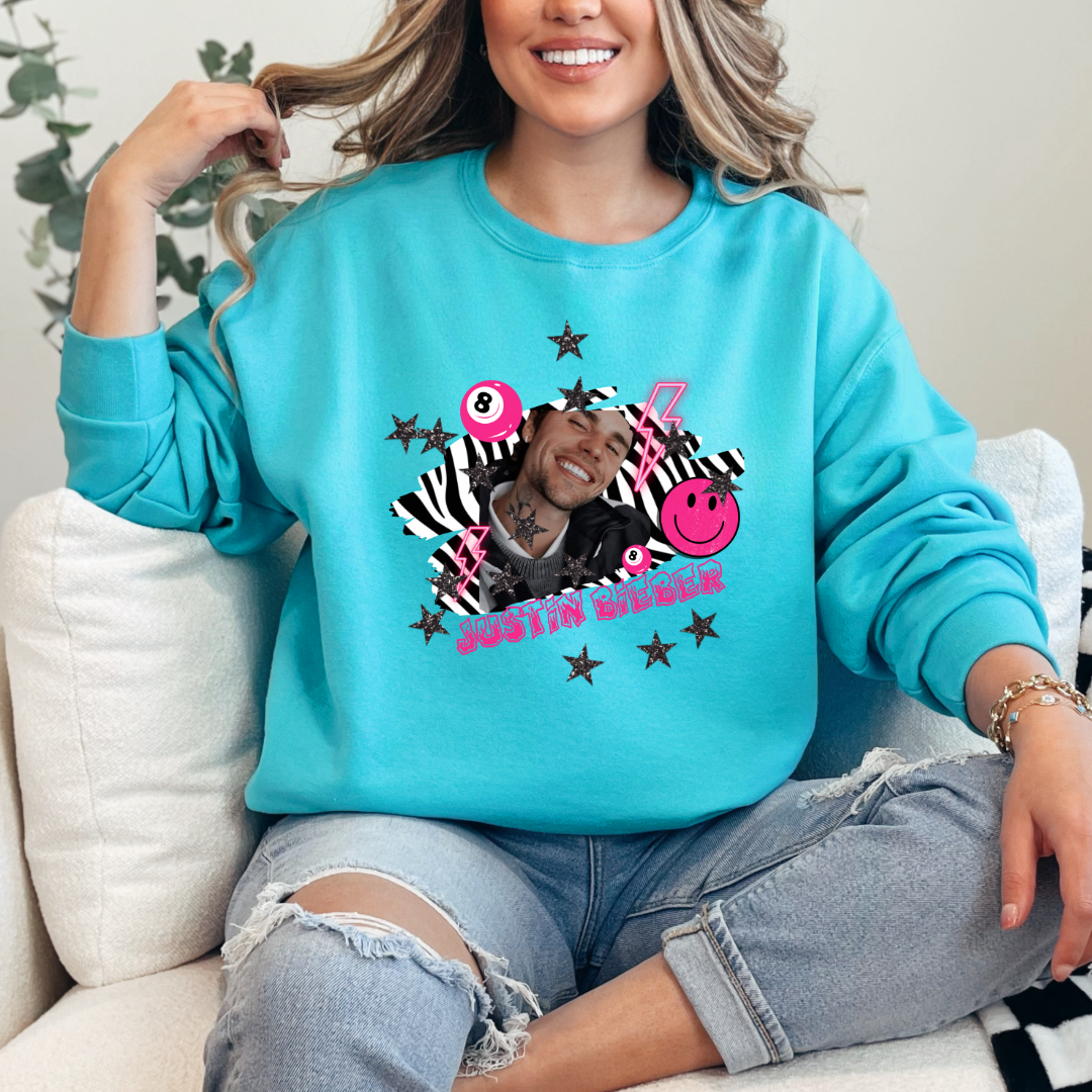 Justin Bieber Graphic Tee & Crewneck