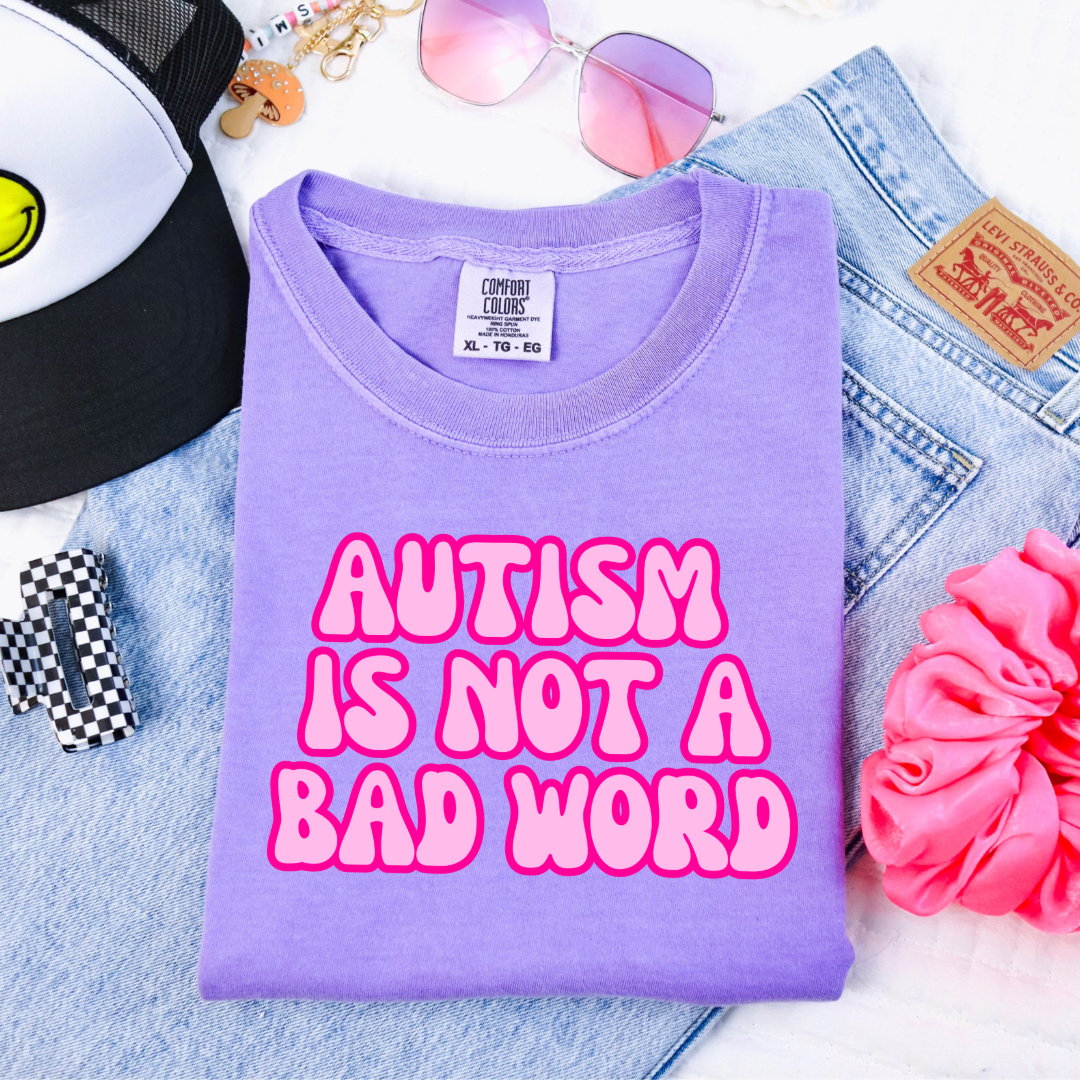 Autism Is Not A Bad Word Youth Graphic Tee & Crewneck