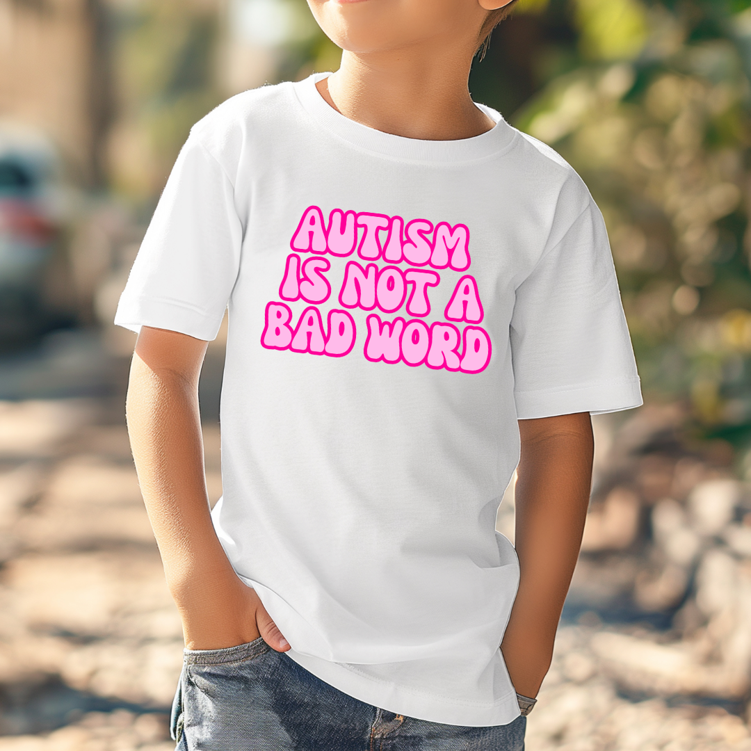 Autism Is Not A Bad Word Youth Graphic Tee & Crewneck