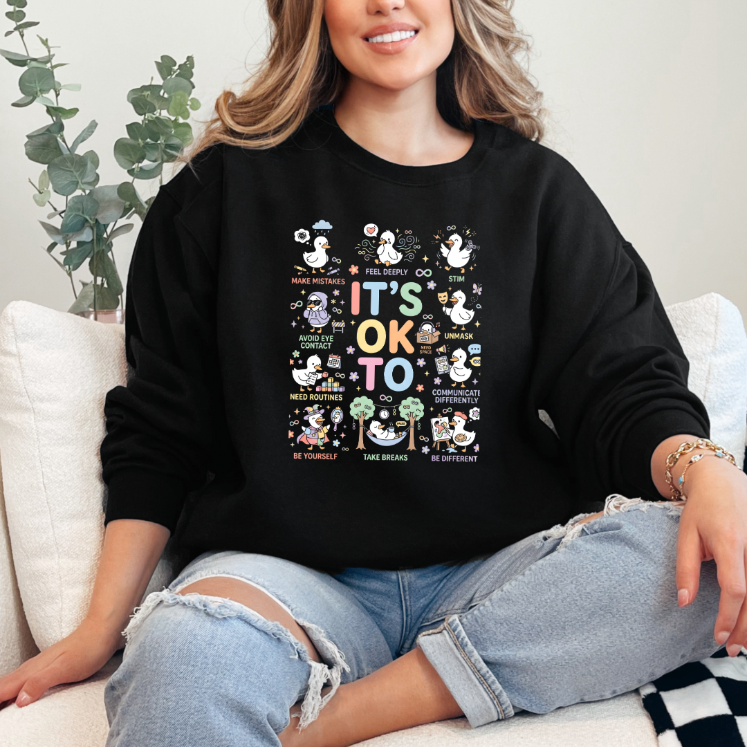 It's Okay To Ducks Graphic Tee & Crewneck