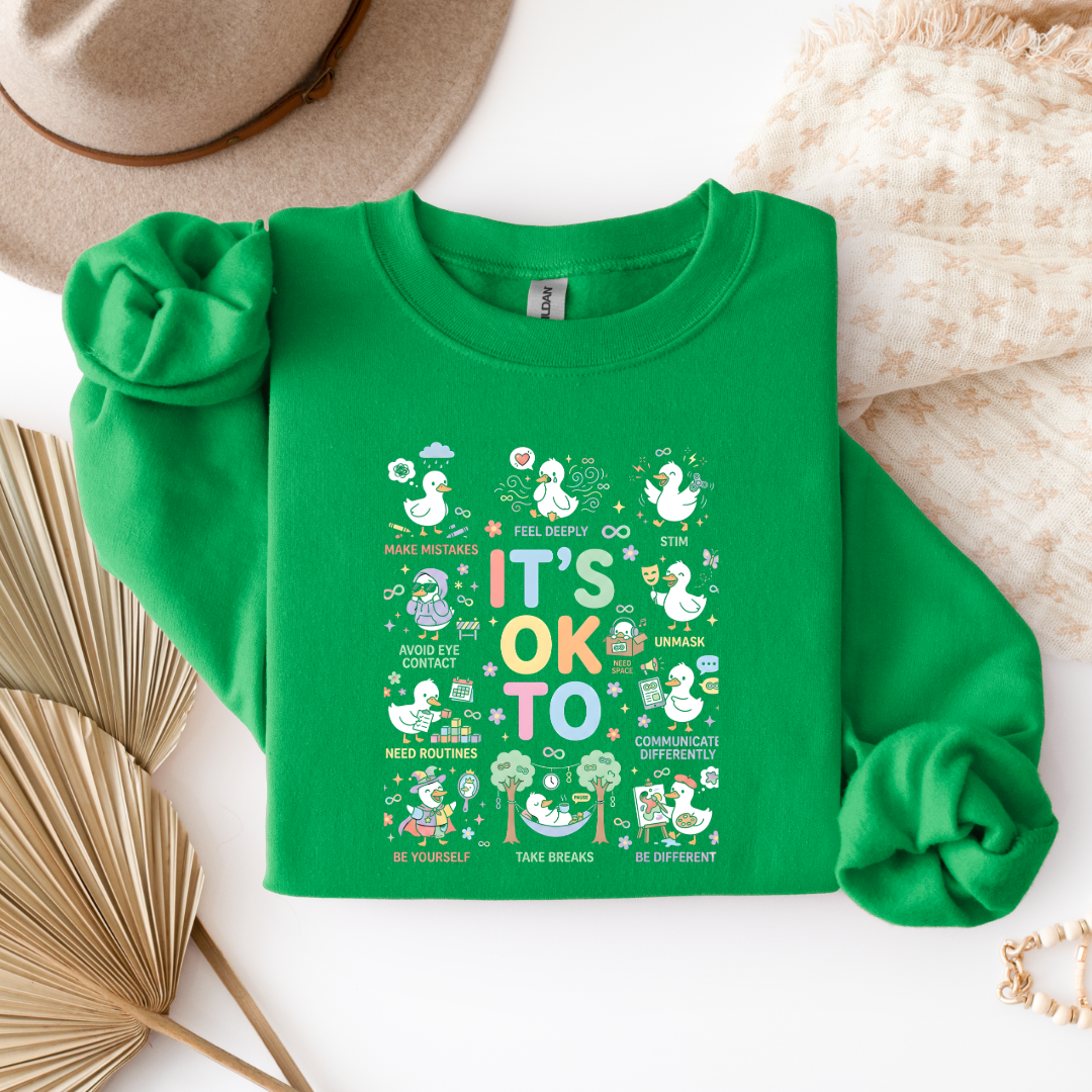 It's Okay To Ducks Graphic Tee & Crewneck