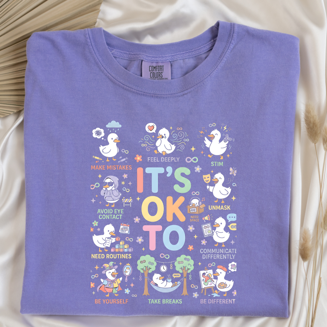 It's Okay To Ducks Graphic Tee & Crewneck
