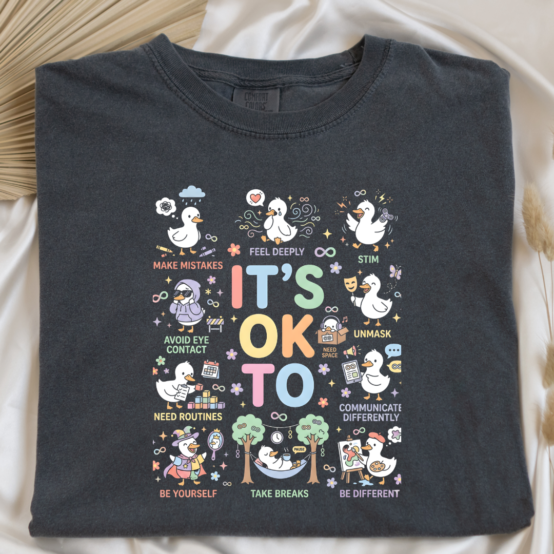 It's Okay To Ducks Graphic Tee & Crewneck