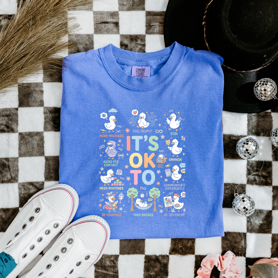 It's Okay To Ducks Graphic Tee & Crewneck