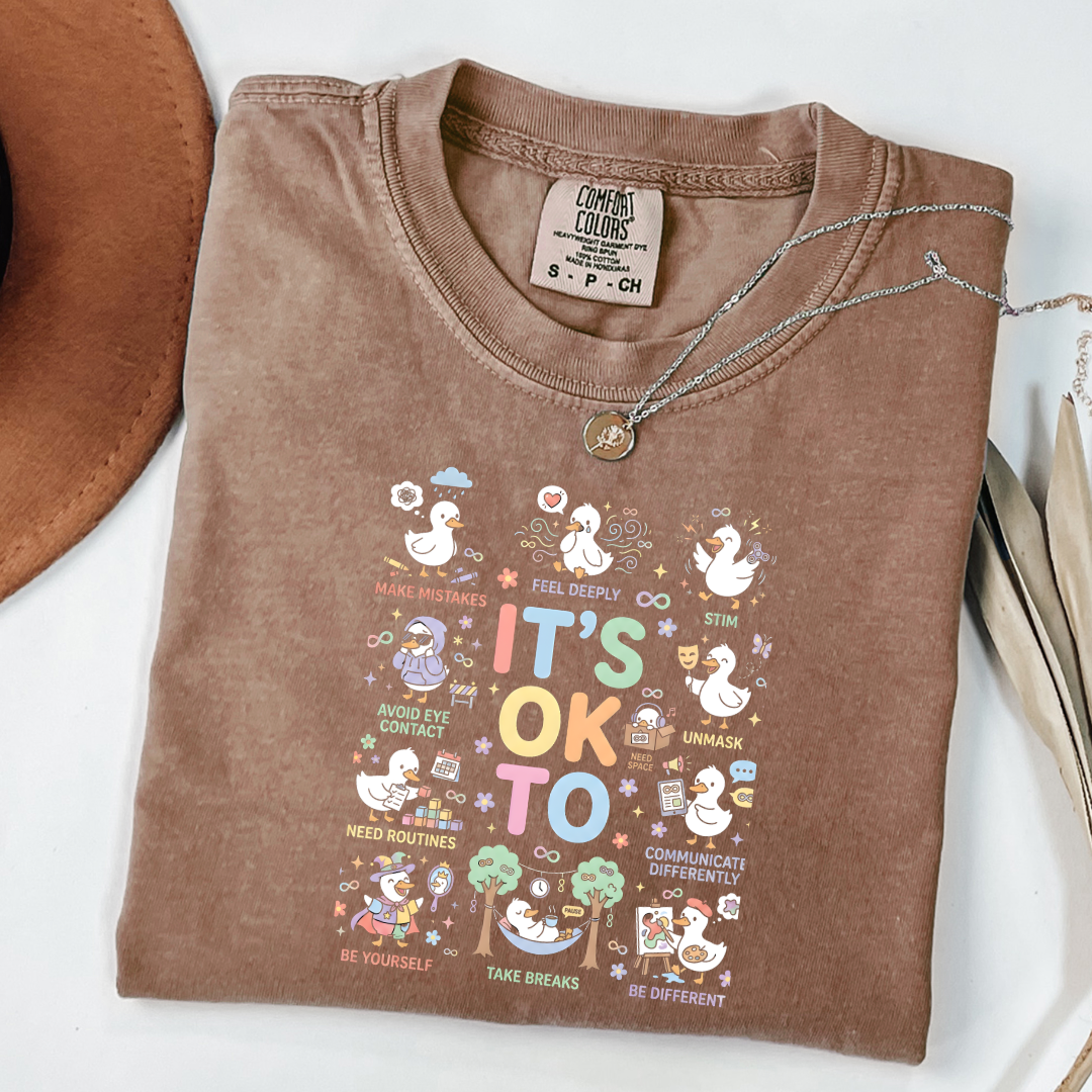 It's Okay To Ducks Graphic Tee & Crewneck