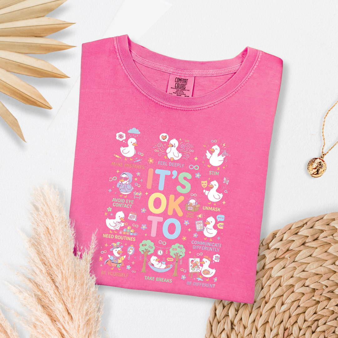 It's Okay To Ducks Graphic Tee & Crewneck
