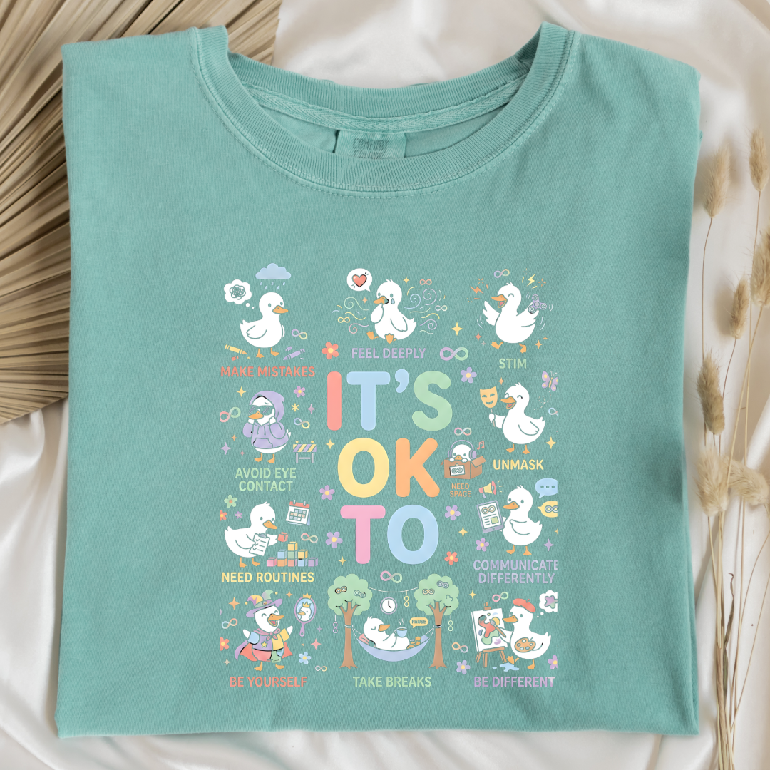 It's Okay To Ducks Graphic Tee & Crewneck