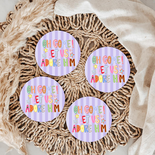 2 ct Christmas Car Coasters