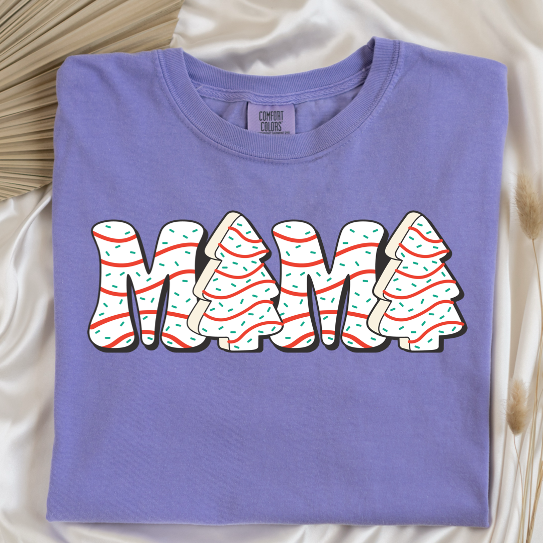 Christmas Tree Cake Mama Graphic Tee