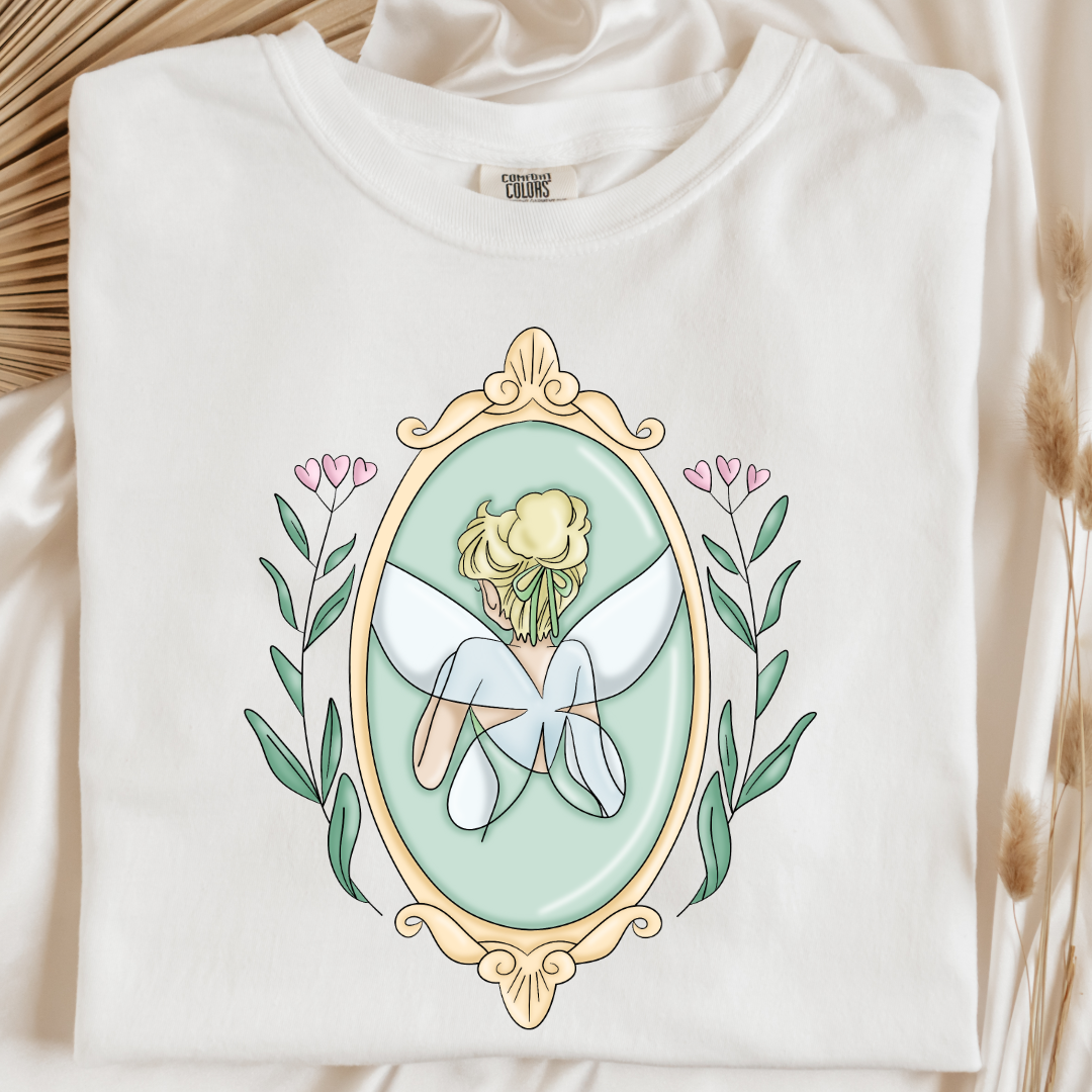 customized Adult Tee Fairy silhouette White Matching adult and youth Tees and crewnecks available 